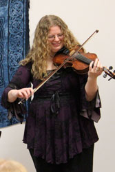 Katherine with bow & strings!