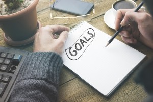 goals on notebook Katherine Moller - Persistence